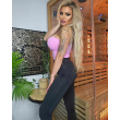 Legginsy wysmuklające Double Push /  BLACK /   XS - S - M - L - XL